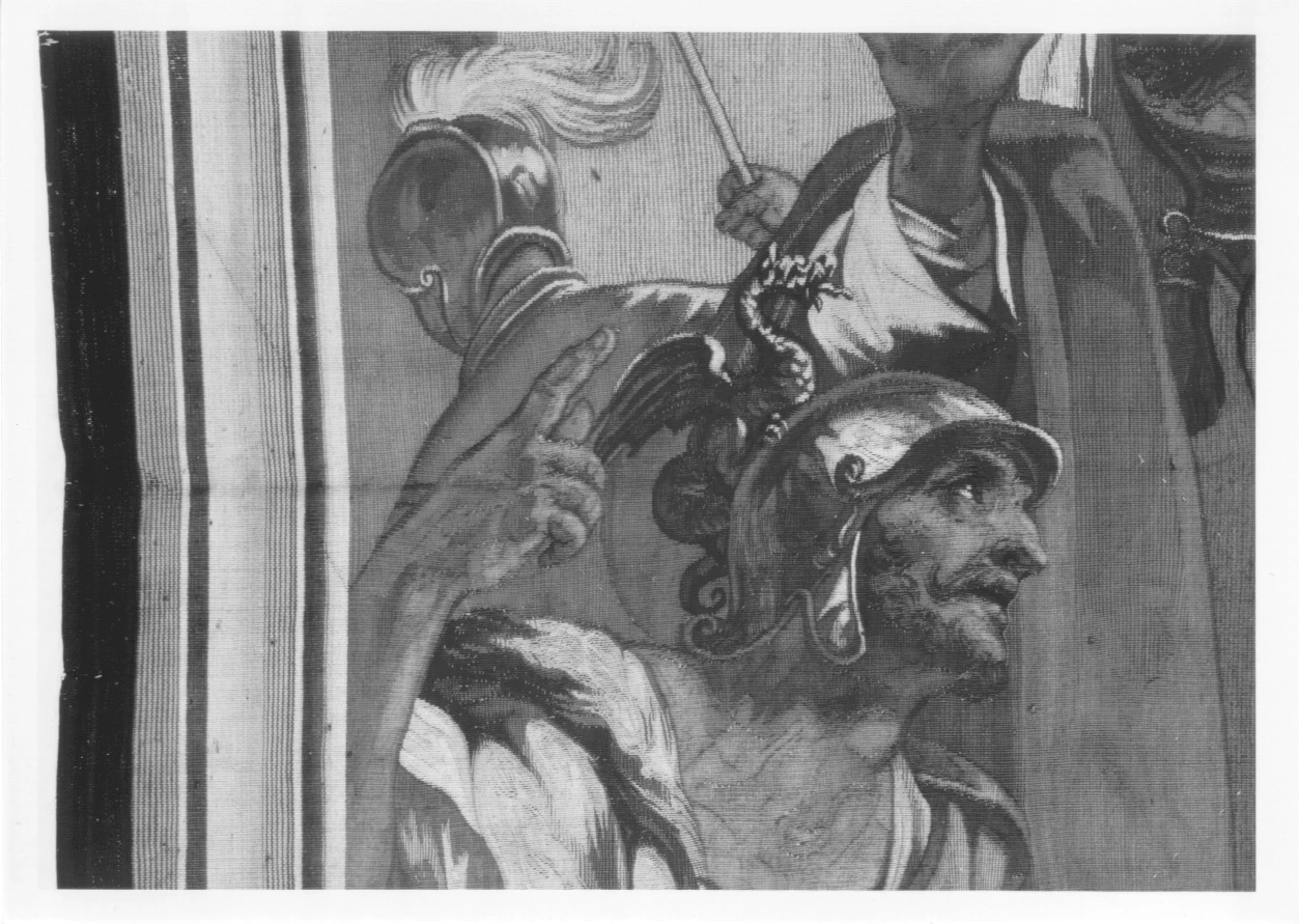 Arazzo - il bottino di Canne, Musei Reali, Palazzo Reale, Torino, dettaglio 1